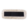 thumbnail image 2 of Boardwalk BWK1624 24 in. x 5 in. Cotton/Synthetic Disposable Cut End Dust Mop Head - White, 2 of 2