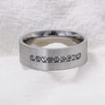 thumbnail image 3 of Men's Stainless Steel Ring Wedding Band with 9 Channel Set Cubic Zirconia Eternity Ring Size 6-11, 3 of 6