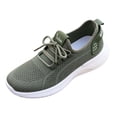 thumbnail image 4 of Obersheen Women's Walking Shoes Lightweight Breathable Mesh Casual Sneakers Soft Sole Athletic Shoes (Army Green,6.5), 4 of 7