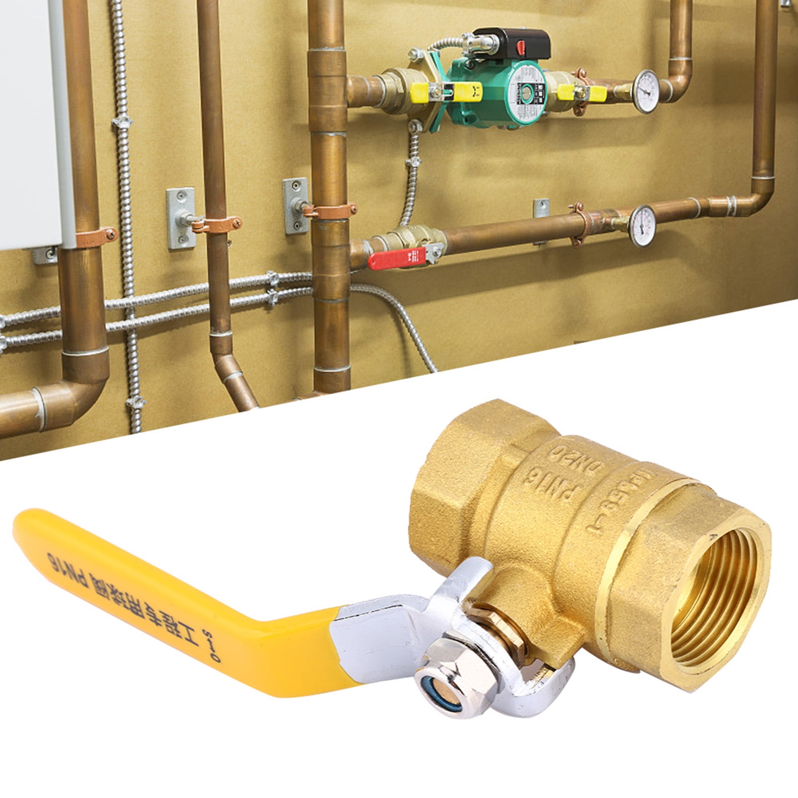 Brass Valve On Off Valve Threaded Valve DN20 G3/4in Female Threaded