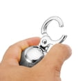 thumbnail image 4 of Unique Bargains 1.6' Stanchion Rope End Stopper Cord End Caps Barrier Rope End Cap Snap Hooks for Crowd Control, Silver, 4 of 6