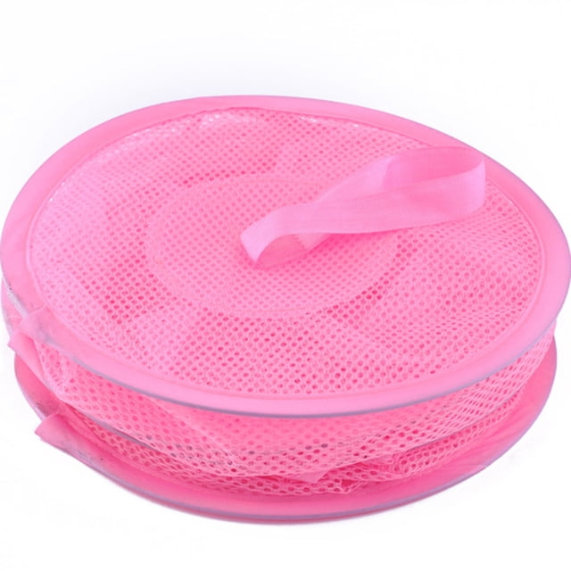 FESTFENDS Organizador De Red Colgante Rosa Con 3 Compartimentos Ideal Para Ropa Y Objetos Varios