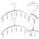thumbnail image 4 of GOOHOCHY 4 perchas de acero inoxidable con múltiples clips para secar ropa., 4 of 8
