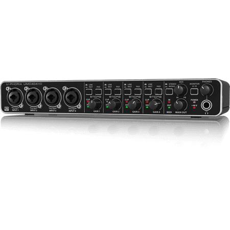 Audio Preamplifier - Behringer UMC404HD Audiophile 4x4 USB Audio Interface w/ Mic Preamplifiers