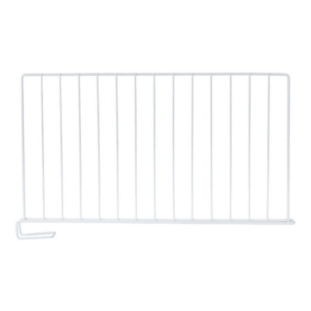 Bewildely Divisor de estante de armario DIY de hierro de 4 Uds para separación de espacios, divisores de estante de fácil instalación, armario Decoración del hogar blanco l