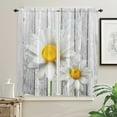 thumbnail image 4 of Daisy Waterdrop Wood Grain Curtains For Living Room Kitchen Curtain Bedroom Decorative Window Treatments Home Drapes, 4 of 7