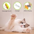 thumbnail image 5 of BITOUSHI Steamy Pet Brush for Cat and Dog, 3 in 1 Cat Steamy Brush, Cat Hair Brush for Removing Tangled and Loose Hair, Self Cleaning Pet Spray Comb for Massage, Shedding, Grooming - Green, 5 of 8