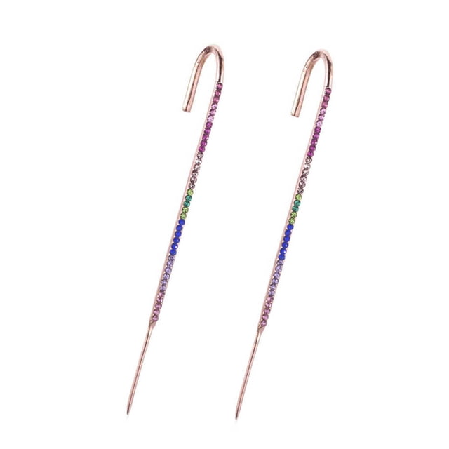 Boucles d'Oreilles Mode pour Femmes, Crochet Crawler 2 Pcs