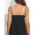 thumbnail image 2 of Sociala Womens Tankini Swimsuits Tops Tummy Control Padded Swim Top Flowy Bathing Suits Tops, 2 of 2