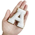 thumbnail image 6 of Uxcell Chenille Letter Patches Iron on Letter Patches Blue Alphabet P 3in Height for Clothing Pack of 4, 6 of 6