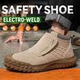 thumbnail image 3 of Steel Toe Welding Shoes for Men Lightweight Anti-Scald Safety Shoes for Work Slip-on Breathable Casual Puncture Proof Work Boots, 5.5-10, 3 of 7