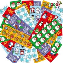 ArtCreativity 1200 Holiday Christmas Stickers - Pack of 100 Sticker Sheet