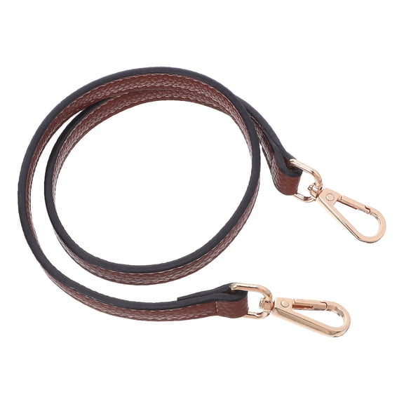 LOLIPPYY Brown PU Short Strap for Handbag , with Metal Buckle Design