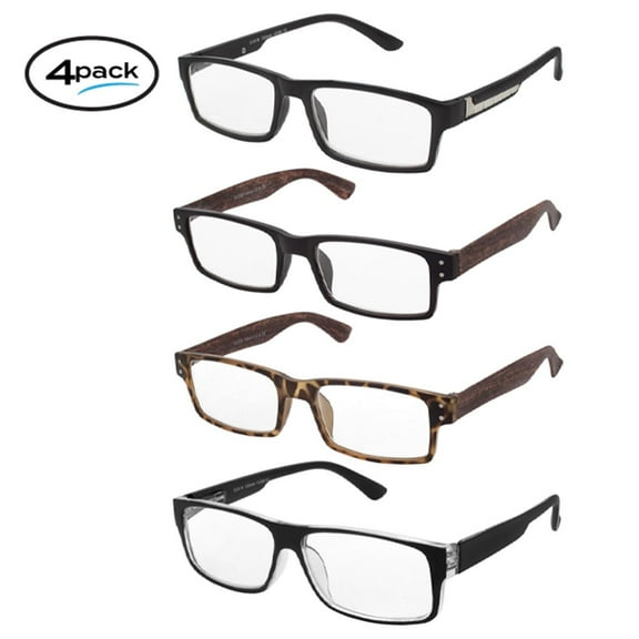Reading Glasses Mens Adult Readers Classic Eyeglasses Assorted Eyewear