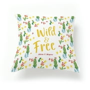 Personalized Back To School Pillow - Fun Cacti, Mulitple Sizes