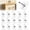 15Pcs, variant on No-Drill Screw Stickers, Drill Free Adhesive Hooks, Upgraded Reusable Self Adhesive Nails Wall Mount Non-Trace Screw Hook Stickers, Picture Hangers Without Nails for Wall Mount