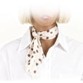 thumbnail image 3 of Unique Bargains 1 Pc Scarf Headband Fashion Print Pattern Neck Scarf for Women Beige Coffee Color, 3 of 5