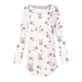 thumbnail image 4 of Pxiakgy Hauts de Pâques pour Femmes en Solde, Chemise à Manches Longues Imprimée Œuf de Pâques et Lapin Col Rond Décontracté Chandail en Molleton Printemps Pâques Lapin Œuf de Pâques Col Rond Ample Décontracté, 4 of 5