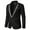 Black, variant on Cloudstyle Men's Single Button Casual Blazer