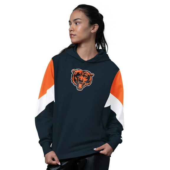 Women's Starter Navy Chicago Bears Scrimmage Hoodie