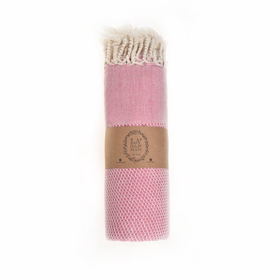 Lahammam Akasya Red Premium Turkish Beach Towel Lightweight, Sand-Free, Quick-Dry, Luxury Cotton Towels for Beach, Pool & Travel