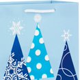 thumbnail image 4 of Sacs Cadeaux Moyens pour les Fêtes (Bleu et Blanc, Lot de 3), 4 of 6
