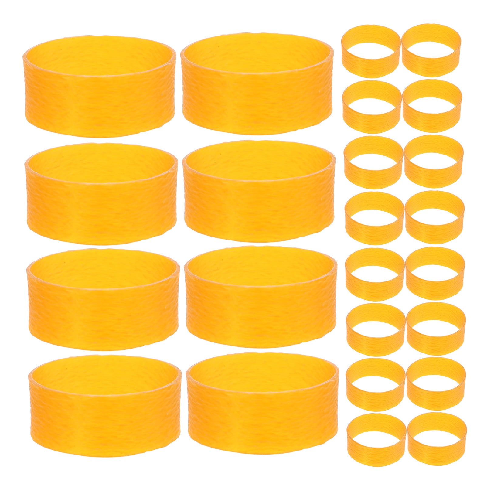 Zehuanyu Inflatable Rubber Band Boom for Office Work, Yellow Elastic Band, Size 5.50X5.50X2.00CM
