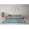thumbnail image 3 of Ahgly Company Indoor Round Persian Light Blue Traditional Area Rugs, 7' Round, 3 of 4