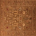 thumbnail image 1 of Ahgly Company Indoor Square Oriental Orange Industrial Area Rugs, 5' Square, 1 of 4