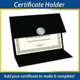 thumbnail image 5 of Geographics Tri Fold Black Certificate Holder, Linen Texture, 9.25" x 12.5", Holds Diplomas, Certificates and Pictures, Pack of 5, 5 of 6