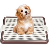 Dog Pee Pad Holder, Puppy Potty Training Tray 22.5”X16.5” for Small Dogs (Chocolate)