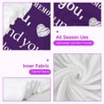 thumbnail image 5 of Happy 40th Birthday Gifts Blanket, 1983 Birthday Gifts for 40 Year Old Women, Happy 40th Birthday Decorations for Women/Her/Men/Him Throw Blanket, 40th Birthday Gifts Ideas Blanket " Purple(40"x50"), 5 of 7
