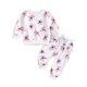 thumbnail image 1 of Gibobby Conjunto de ropa de bebé Conjunto de ropa de otoño para niñas pequeñas, pantalones de invierno, estampados de flores, manga larga, 2 piezas(Rosa,18-24 Meses), 1 of 5