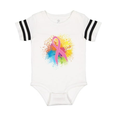 

Inktastic Breast Cancer Awareness Ribbon Art Gift Baby Girl Bodysuit