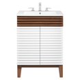 thumbnail image 5 of Modway Render Bathroom Vanity in White Walnut White, 5 of 9