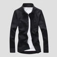 thumbnail image 1 of pstuiky camisetas para hombre, Camiseta informal de manga corta con botones y solapa de color liso para hombre ropa de hombre xl, 1 of 3