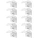 thumbnail image 1 of RV Paquete de 10 soportes adhesivos para gorras de béisbol, ganchos de pared, perchas para sombreros, color blanco, 1 of 5