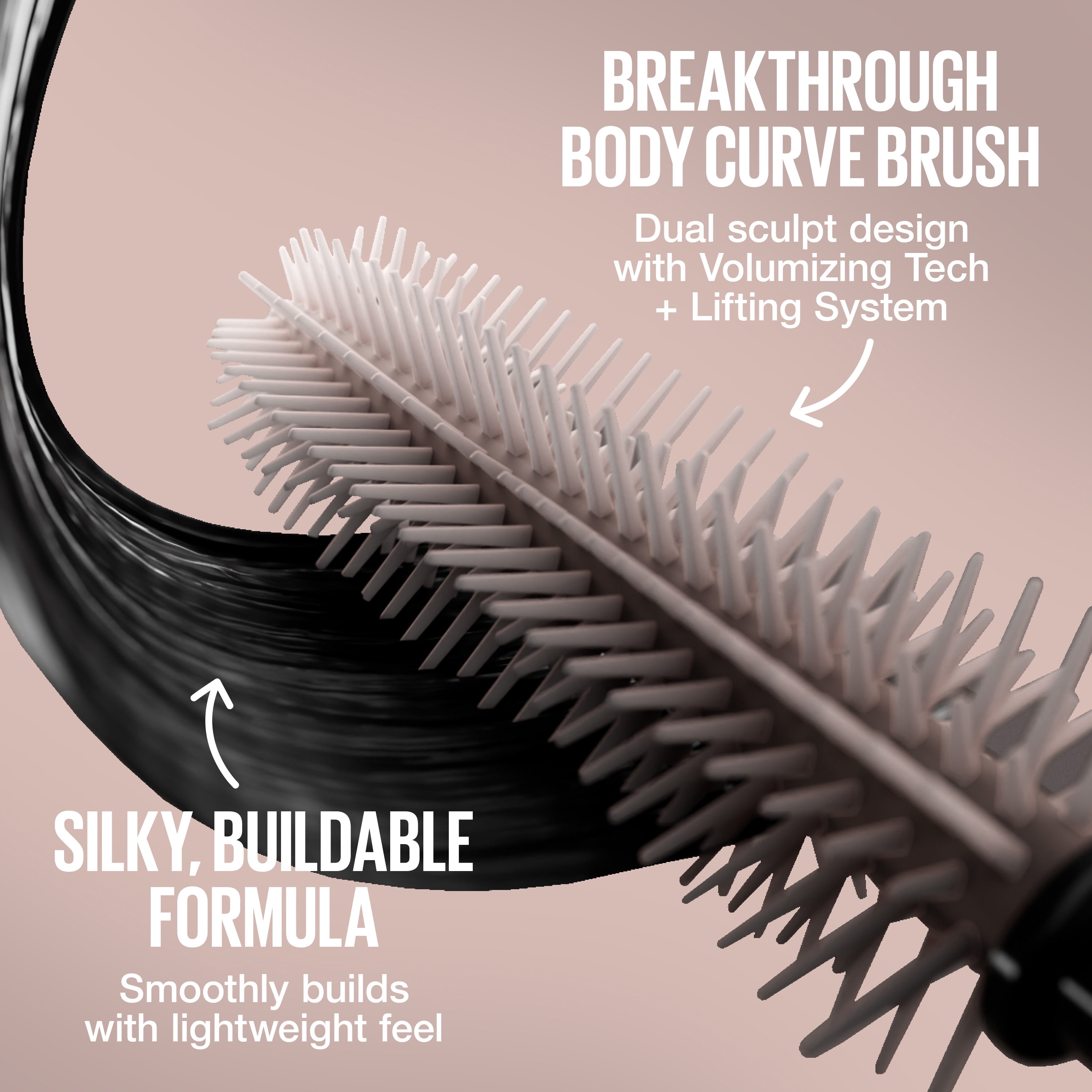 Maybelline Lash Sensational Body Mascara, Brownish Black, 0.24 fl oz
