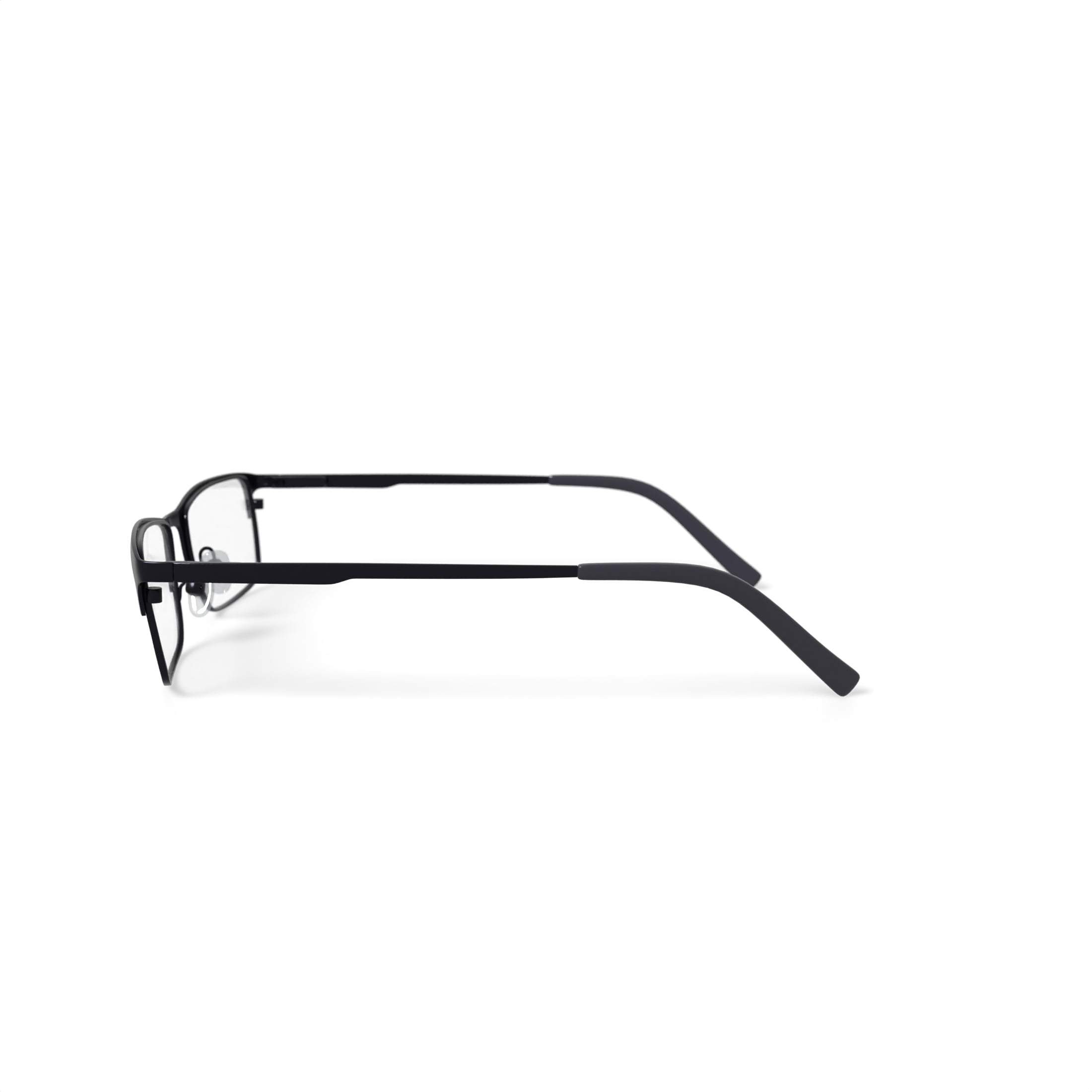 Wrangler Men's W150 Browline Prescription Eyeglasses with Case, Black