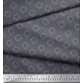 thumbnail image 2 of Soimoi Rayon Fabric Floral Block Print Fabric by The Yard 56 Inch Wide, 2 of 3