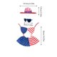 thumbnail image 3 of Decoración patriótica para jardín | Guirnalda roja, blanca y azul para porche | Pancarta festiva resistente a la intemperie para la decoración de la fiesta del 4 de julio, 3 of 8