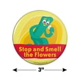 thumbnail image 3 of Stop and Smell the Flowers - Gumby Kitchen Refrigerator Locker Button Magnet, 3 of 6