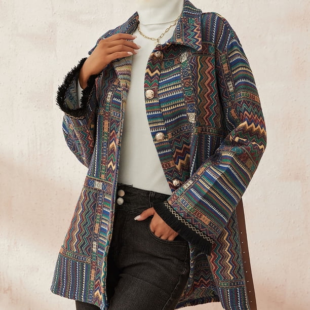 Puntoco Abrigo De Lana Para Mujer Túnica De Contraste De Color Abrigo De Lana Nuevo Abrigo De Punto En Liquidación De Otoño E Invierno Puntoco Puntoco-563