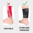 thumbnail image 3 of Tibia Compression Support Strap Ankle Calf Wrap for Cycling Skiing Hiking Outdoor Sports, 1PC, 3 of 8