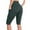 Gray, variant on Sociala Women's Knee Length High Waisted Bike Shorts With Side Pockets Workout Athletic Running Shorts
