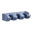 thumbnail image 2 of Soporte para escoba de , Rack de almacenamiento de montaje en pared de fácil instalación, Organizar suministros de limpieza, Herramientas de Azul 4 ganchos Macarena sostenedor de la escoba, 2 of 8