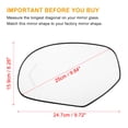 thumbnail image 4 of Uxcell Car Rearview Left Right Side Heated Mirror Glass Replacement W/ Backing Plate for GMC Sierra 3500 HD 2007-2014 Right Side, 4 of 6