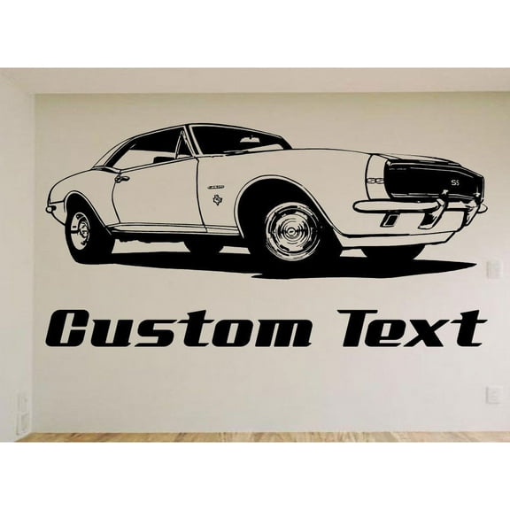 1967 Car Wall Decal - Auto Wall Mural - Vinyl Stickers - Boys Room Decor
