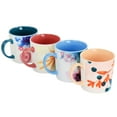 thumbnail image 2 of Spice by Tia Mowry Goji Blossom Fine Ceramic 4 Piece 17oz Mug Set in Multi Color, 2 of 6