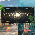 thumbnail image 5 of 1 Pcs 2D Flat License Plate Covers & Frames, The Moon Phases and For Decorative Front, Waterproof For Decoration Aluminum License Plate Covers & Frames Cover For Men Women, 12" X 6", 5 of 7